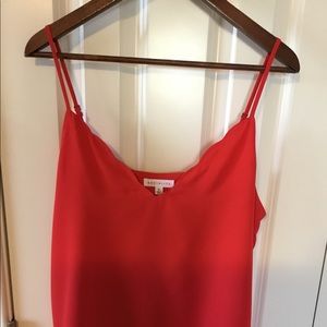 Socialite red cami size 14